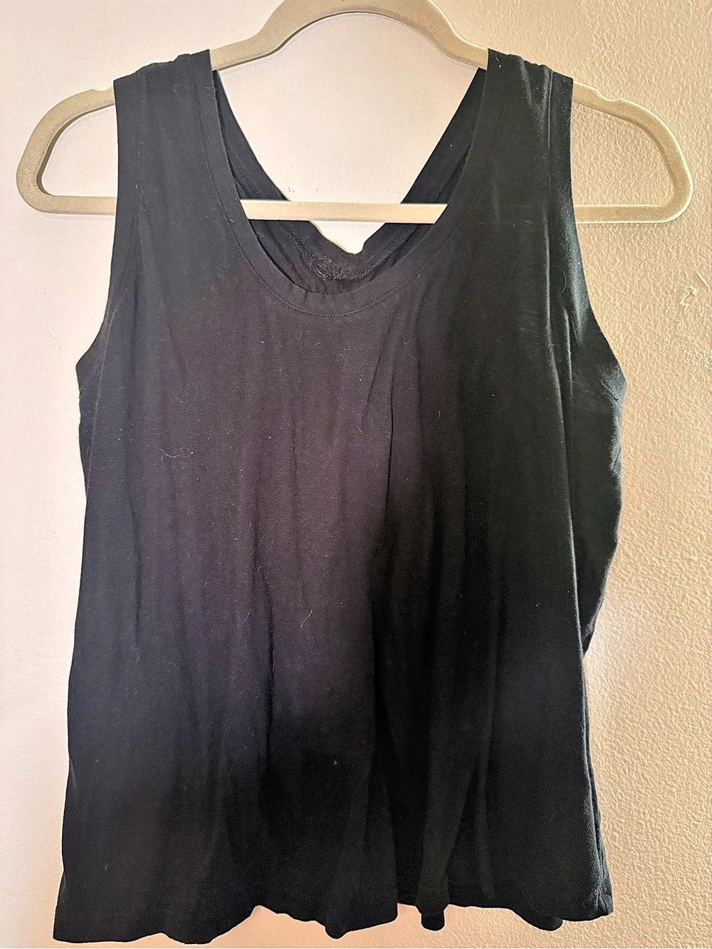 Just Be Women's Black Tank Top Size 1X